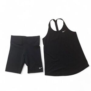 Nike Black small Athletic Tank and medium Bike Shorts